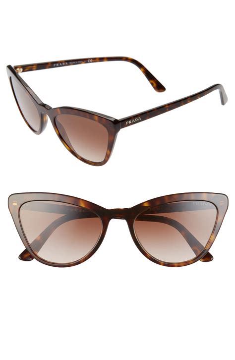 prada rounded cat-eye sunglasses havana|prada sunglasses havana brown.